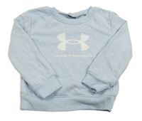Svetlomodrá funkčná mikina s logom UNDER ARMOUR