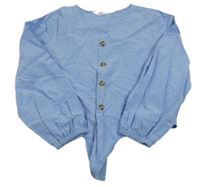 Modrá crop blúzka H&M