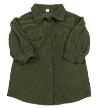 Khaki menšestrové prepínaci košeľové šaty