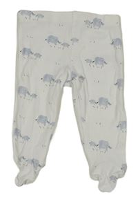 Bílé polodupky so sloníky F&F