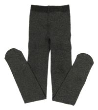 Tmavosivé melírované thermo pančuchy POCOPIANO