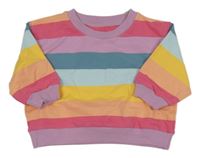 Farebná pruhovaný oversize mikina Sully&Juno