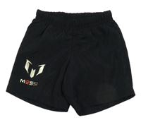 Černé šusťákové sportovní fotbalové kraťasy - Messi Adidas