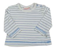 Bílo-modré pruhované triko Liegelind