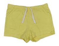Žluté teplákové kraťasy H&M