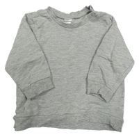 Sivá melírovaná mikina H&M