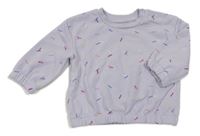 Svetlofialová vzorovaná mikina PRIMARK