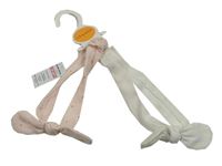 2x čelenka s mašlí - bílá + světlerůžová puntíkatá Matalan