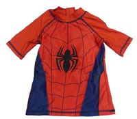 Červeno-tmavomodré UV tričko - Spiderman Marvel