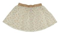 Biela tylová sukňa s hviezdami Primark