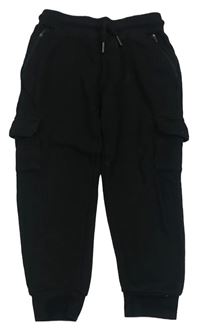 Černé cargo tepláky Primark