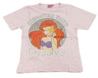 Ružové tričko s Ariel Disney