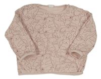Svetloružová mikina so zvířaty H&M