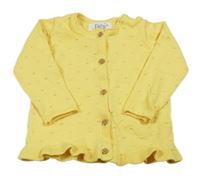 Žltý 3D bodkovaná ý prepínaci sveter F&F