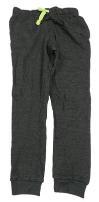 Tmavošedé melírované tepláky