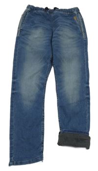 Modré podšité jogger rifle H&M