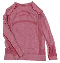 Malinové melírované spodné tričko