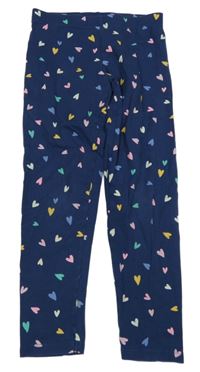 Tmavomodré legíny so srdiečkami M&S