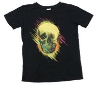 Čierne tričko s lebkou Chapter Young