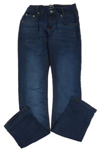 Tmavomodré skinny rifle Blue Effect