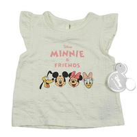 Nové - Smetanové žebrované tričko s Minnie a přáteli Primark