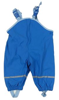 Modré zateplené nepromokavé na traké nohavice Lupilu