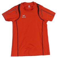 Červené športové funkčné tričko s logom Erima