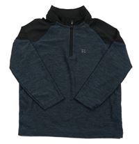 Tmavomodro-čierna športová funkčná mikina zn. F&F