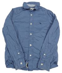 Modrá košeľa s výšivkou H&M