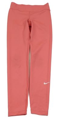 Lososové športové legíny s logom Nike