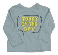 Světlemodré triko s nápisem Primark