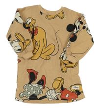 Béžové teplákové šaty s Minnie a kamarády H&M
