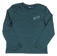 Petrolejové thermo tričko s nápisom Lupilu