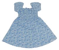 Modro-biele kvetované ľahké šaty Primark