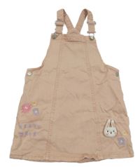 Svetloružové rifľové na traké šaty s 3D králikom George