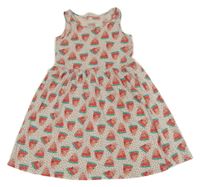 Svetloružové šaty s melónmi H&M
