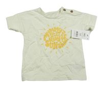 Krémové tričko so sluncem s nápismi George