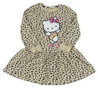 Béžové vzorované teplákové šaty s Hello Kitty H&M