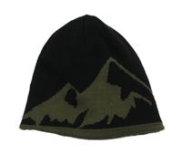 Černo-khaki čepice s horami 