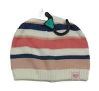 Nové - Bielo-modro-ružová pruhovaná čapica zn. Nutmeg