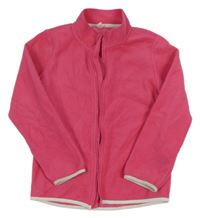 Ružová prepínaci fleecová mikina