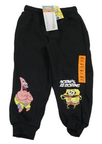 Nové - Čierne tepláky so Spongebobem Sinsay