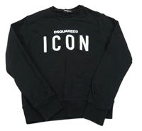 Čierna mikina s nápisom