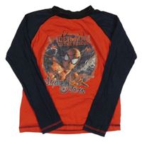 Červeno-tmavomodré tričko so Spidermanem Marvel