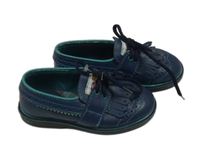 Tmavomodré kožené mokasíny vel. 23