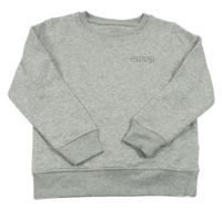 Svetlosivá melírovaná mikina s velrybou