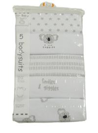 Nové - 5set - 5x Bílo-šedé body Dunnes Stores