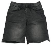 Tmavošedé riflové teplákové kraťasy H&M