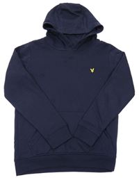 Tmavomodrá mikina s kapucňou Lyle&Scott