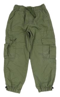 Khaki cargo cuff kalhoty F&F